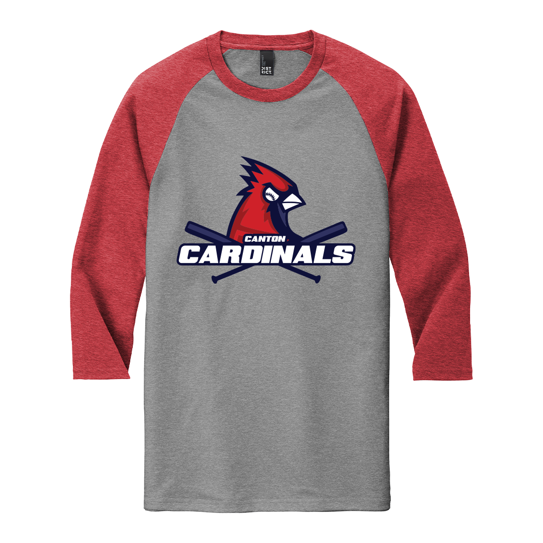 District Perfect Tri Blend 3/4 Sleeve Raglan Tee