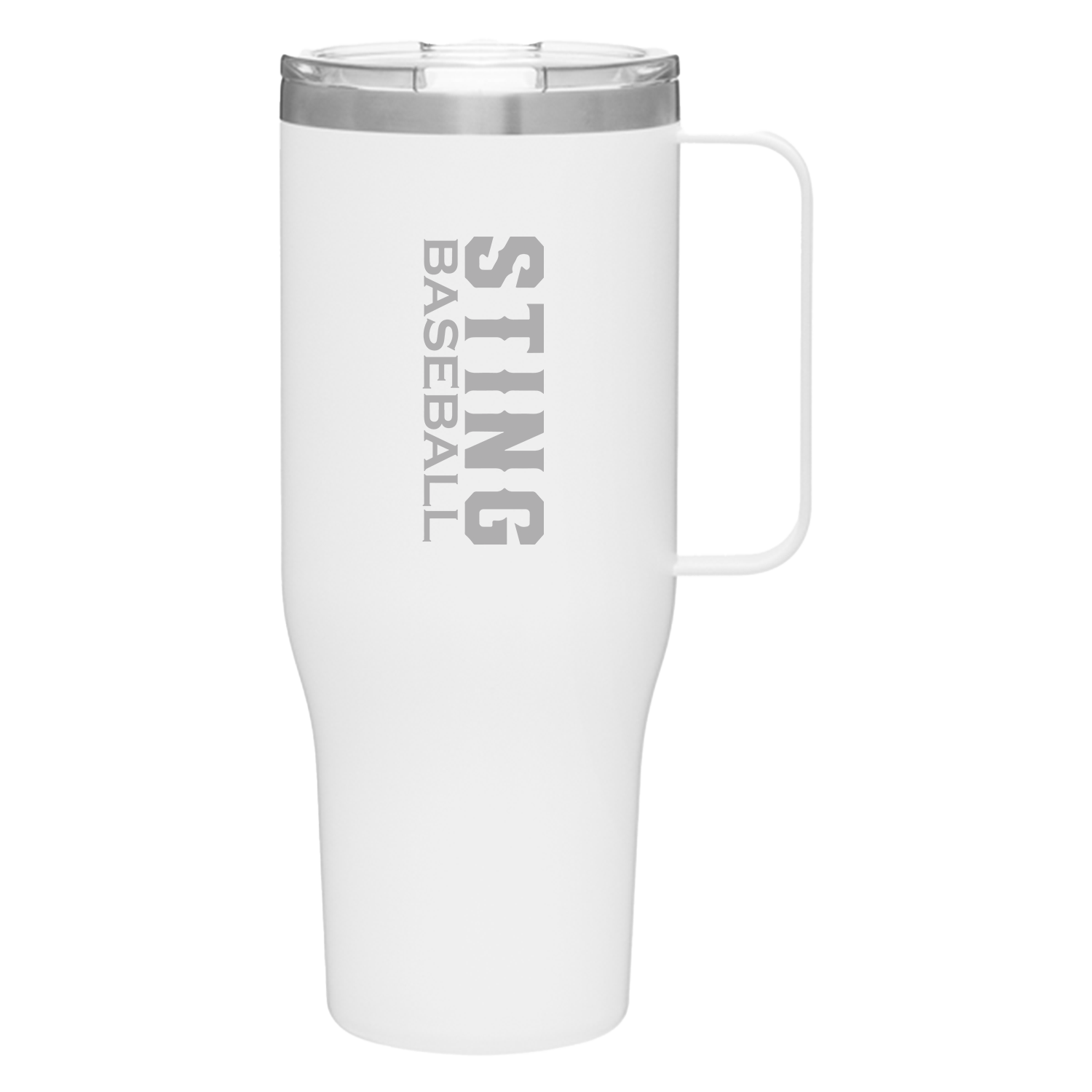 40oz STAINLESS STEEL TUMBLER WHITE - STING VERSION