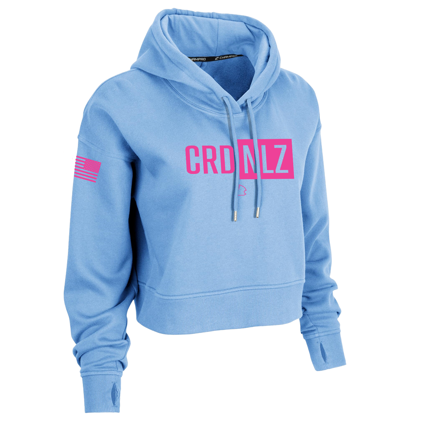 NEW Champro Womens Victory Fleece Crop Hoodie (CRD NLZ)