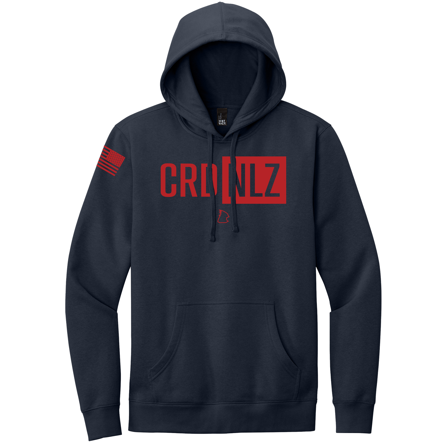 NEW District Mens V.I.T Fleece Hoodie (CRD NLZ)