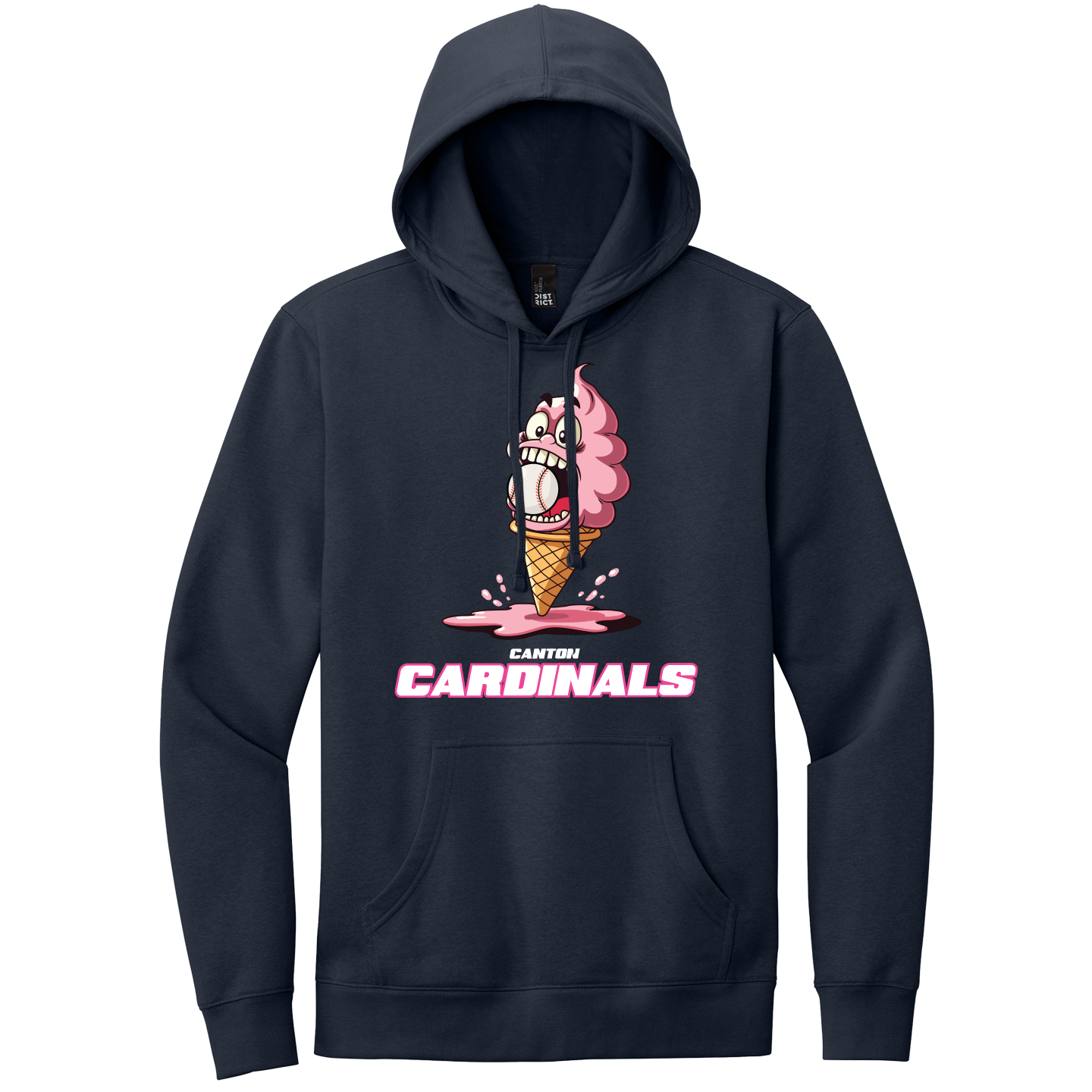 NEW District Mens V.I.T Fleece Hoodie (Ice Cream Cone)