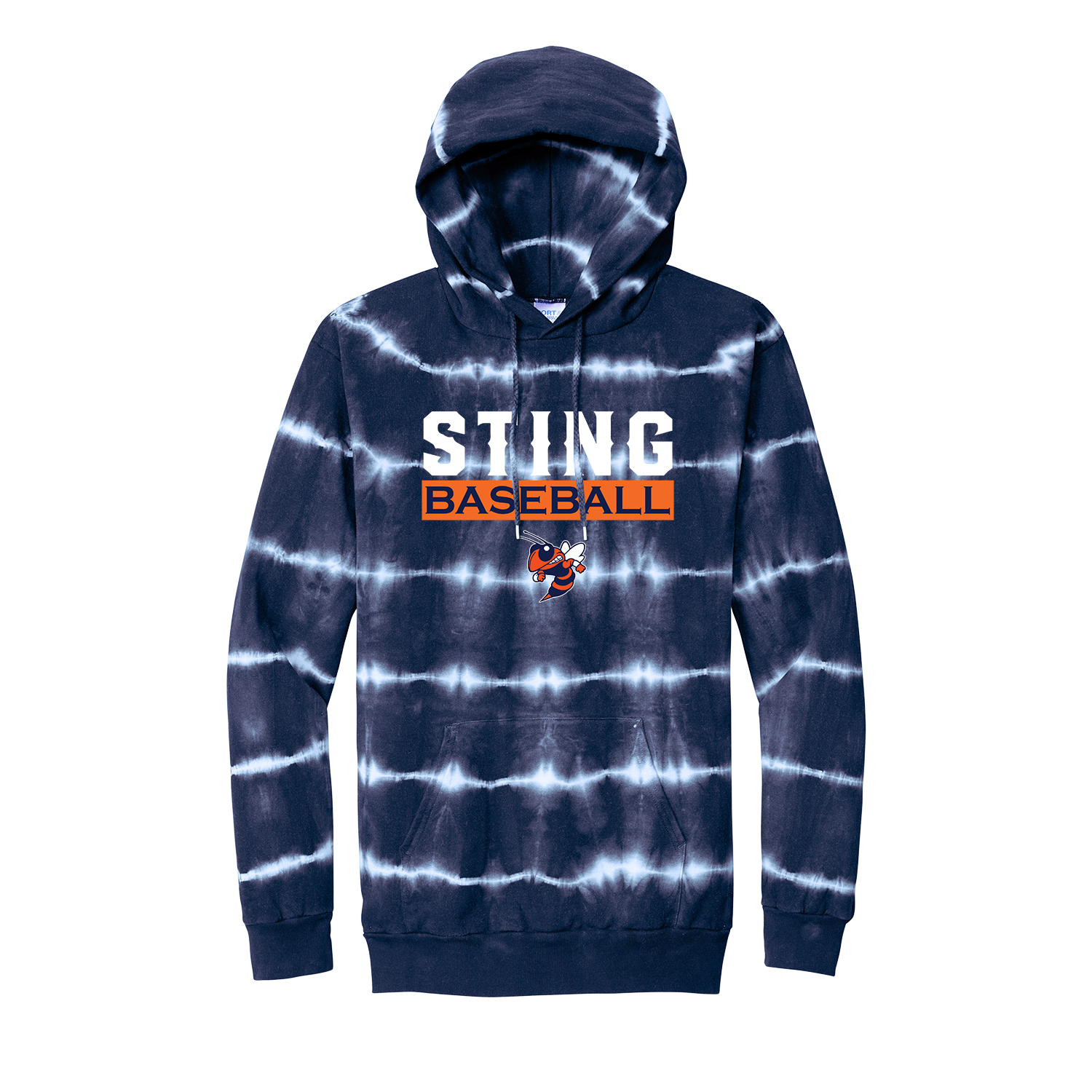 PORT & COMPANY STRIPE TIE-DYE FLEECE