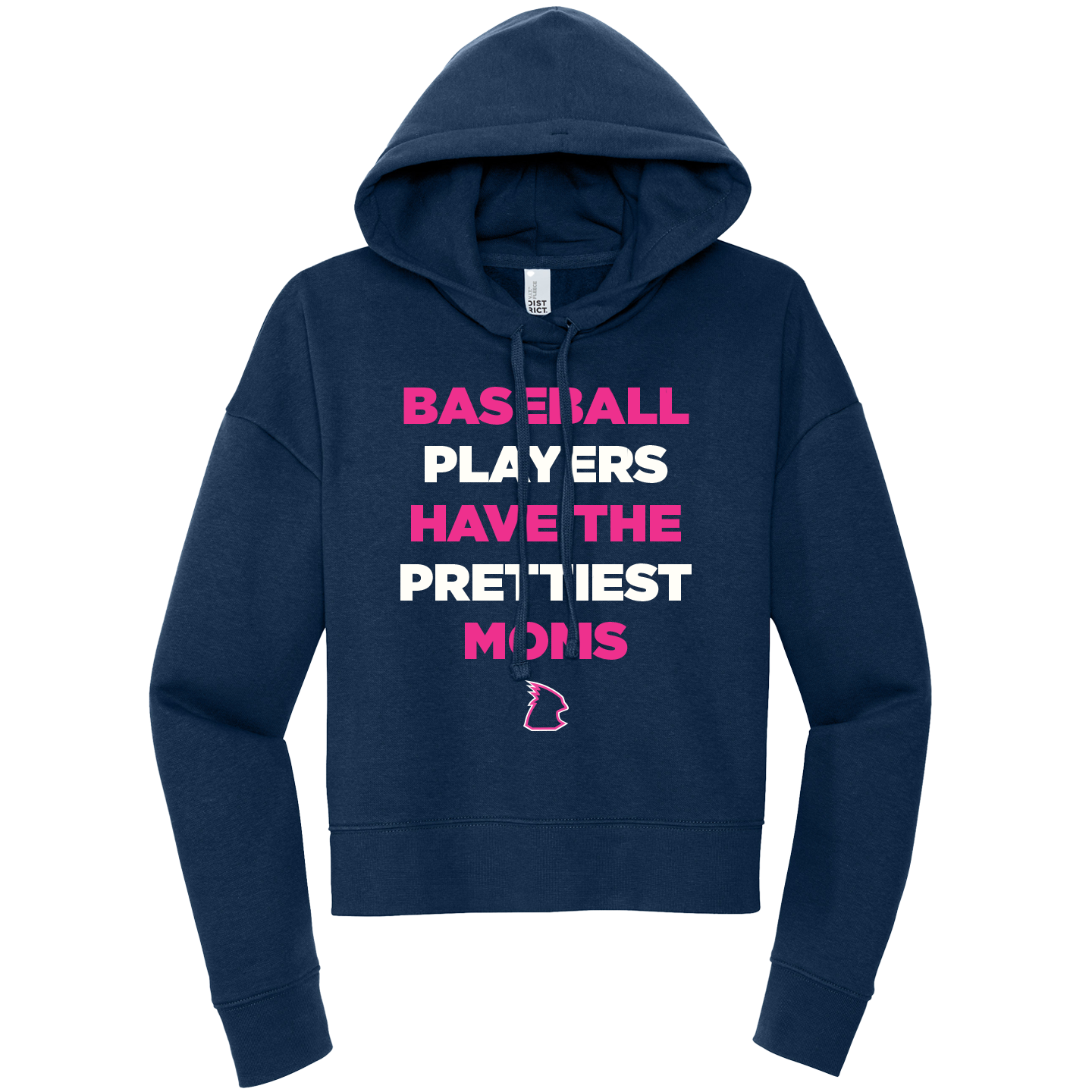 NEW District Womens V.I.T Fleece Hoodie (Baseball Players Have The Prettiest Moms)