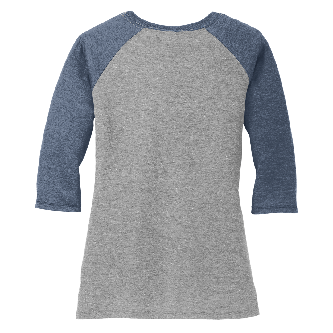 Women's District Perfect Tri Blend 3/4 Sleeve Raglan Tee