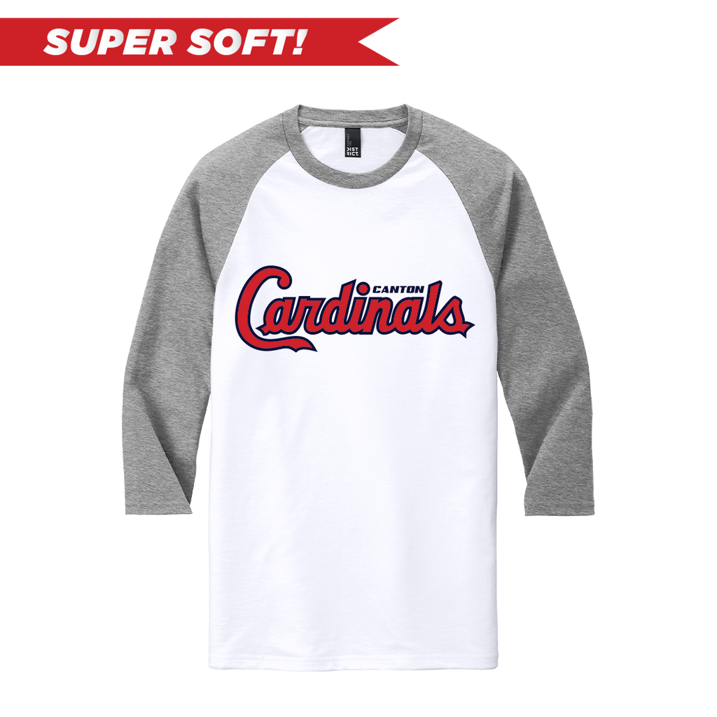 SCRIPT District Perfect Tri Blend 3/4 Sleeve Raglan Tee