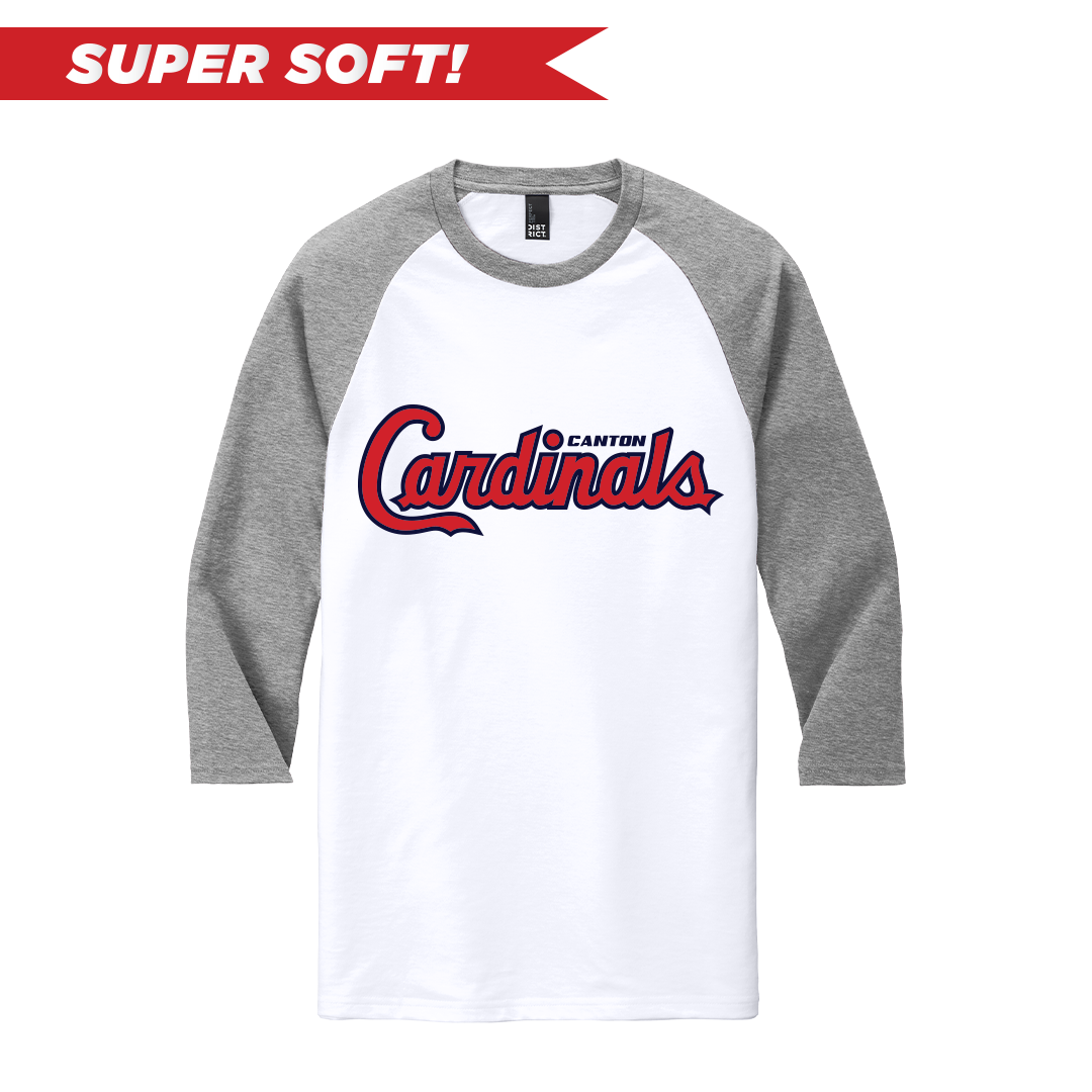 SCRIPT District Perfect Tri Blend 3/4 Sleeve Raglan Tee