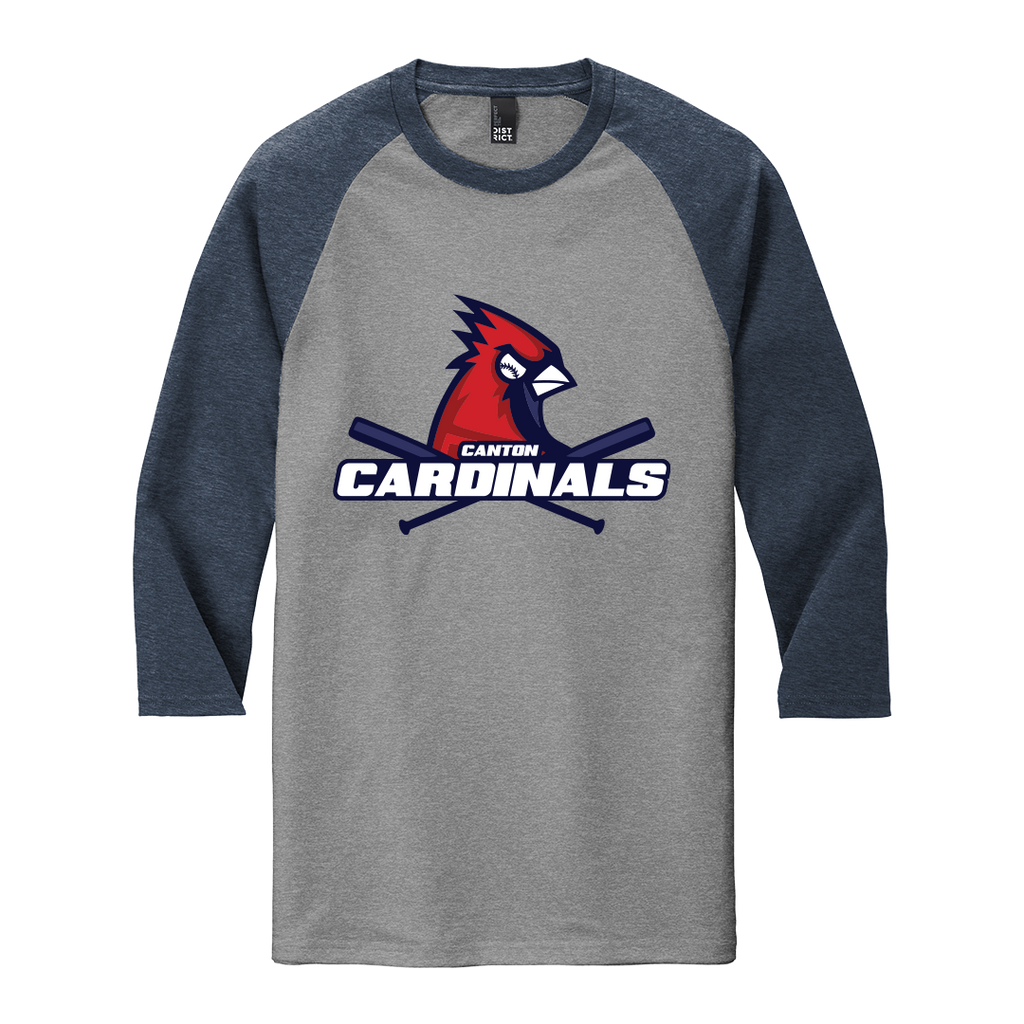 District Perfect Tri Blend 3/4 Sleeve Raglan Tee