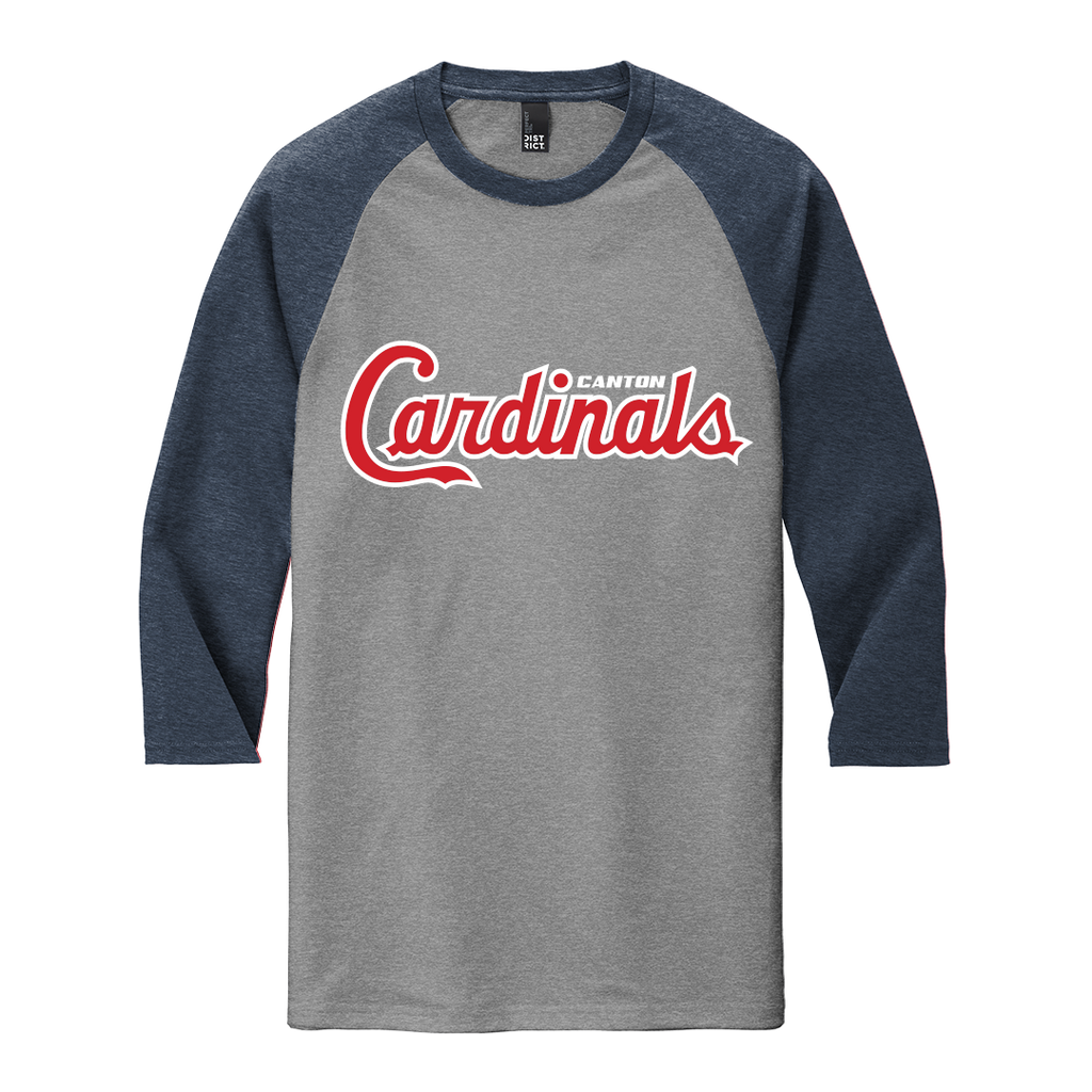 SCRIPT District Perfect Tri Blend 3/4 Sleeve Raglan Tee