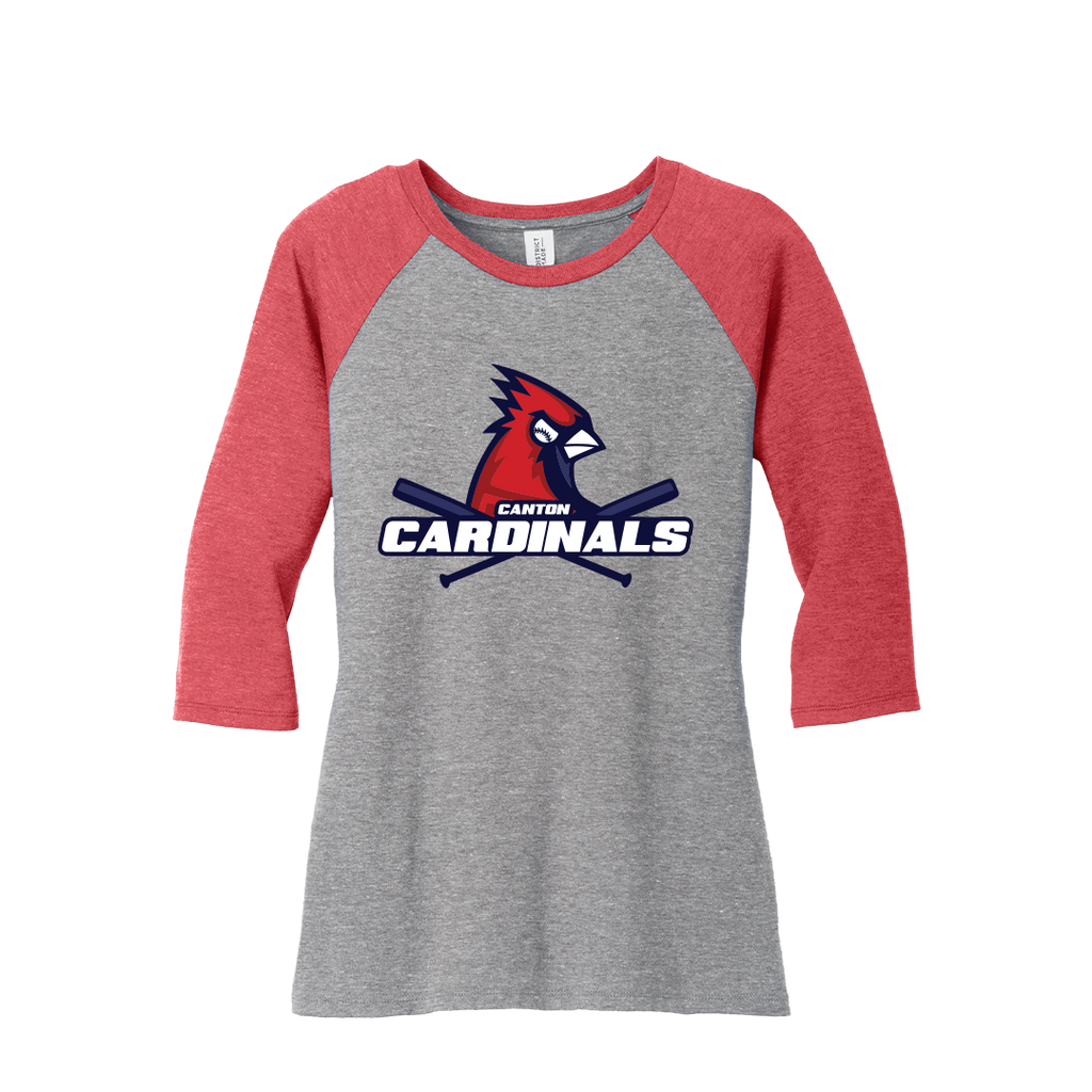 Women's District Perfect Tri Blend 3/4 Sleeve Raglan Tee