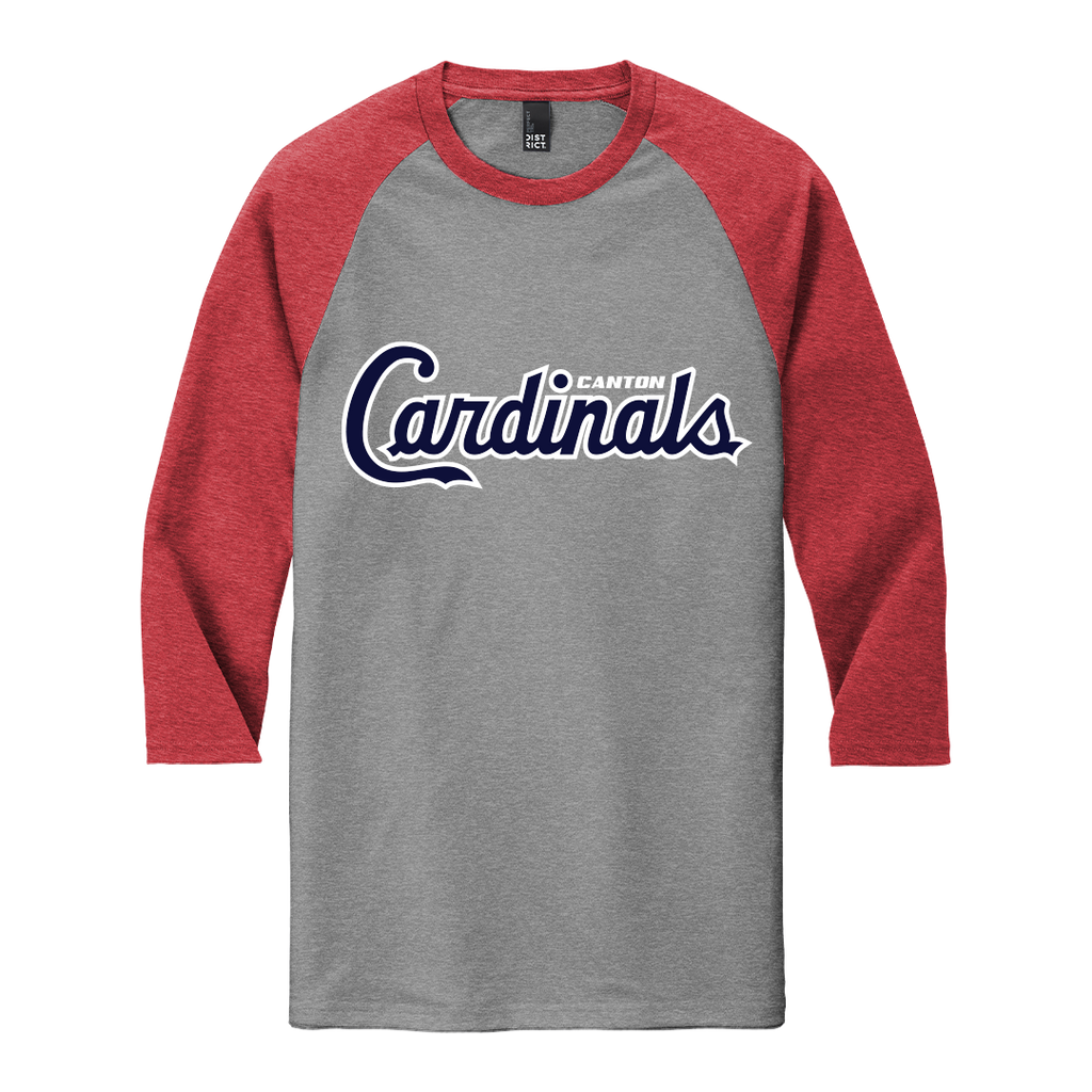 SCRIPT District Perfect Tri Blend 3/4 Sleeve Raglan Tee