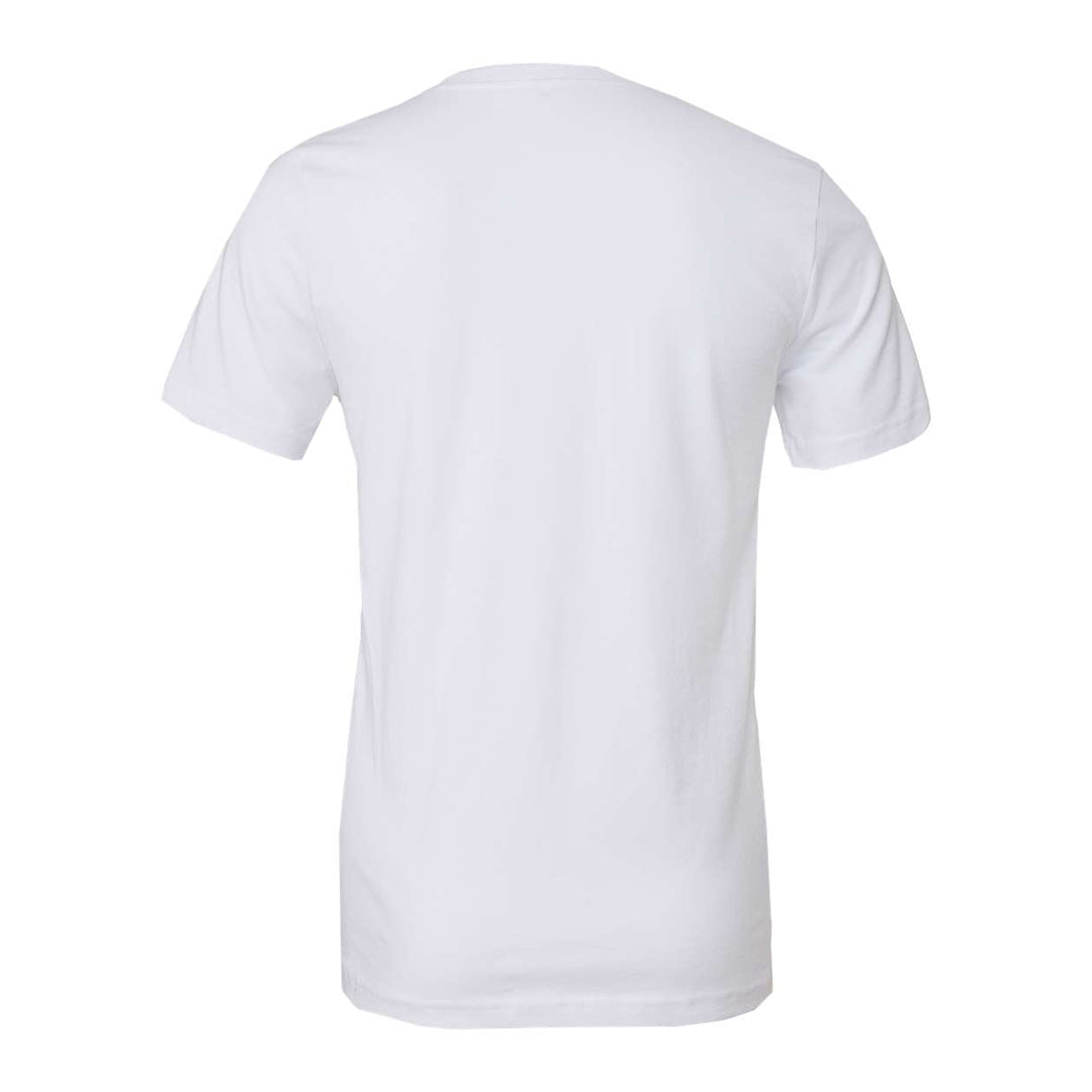 Ferndale Fire Pink Ribbon White Unisex BELLA+CANVAS Jersey Tee