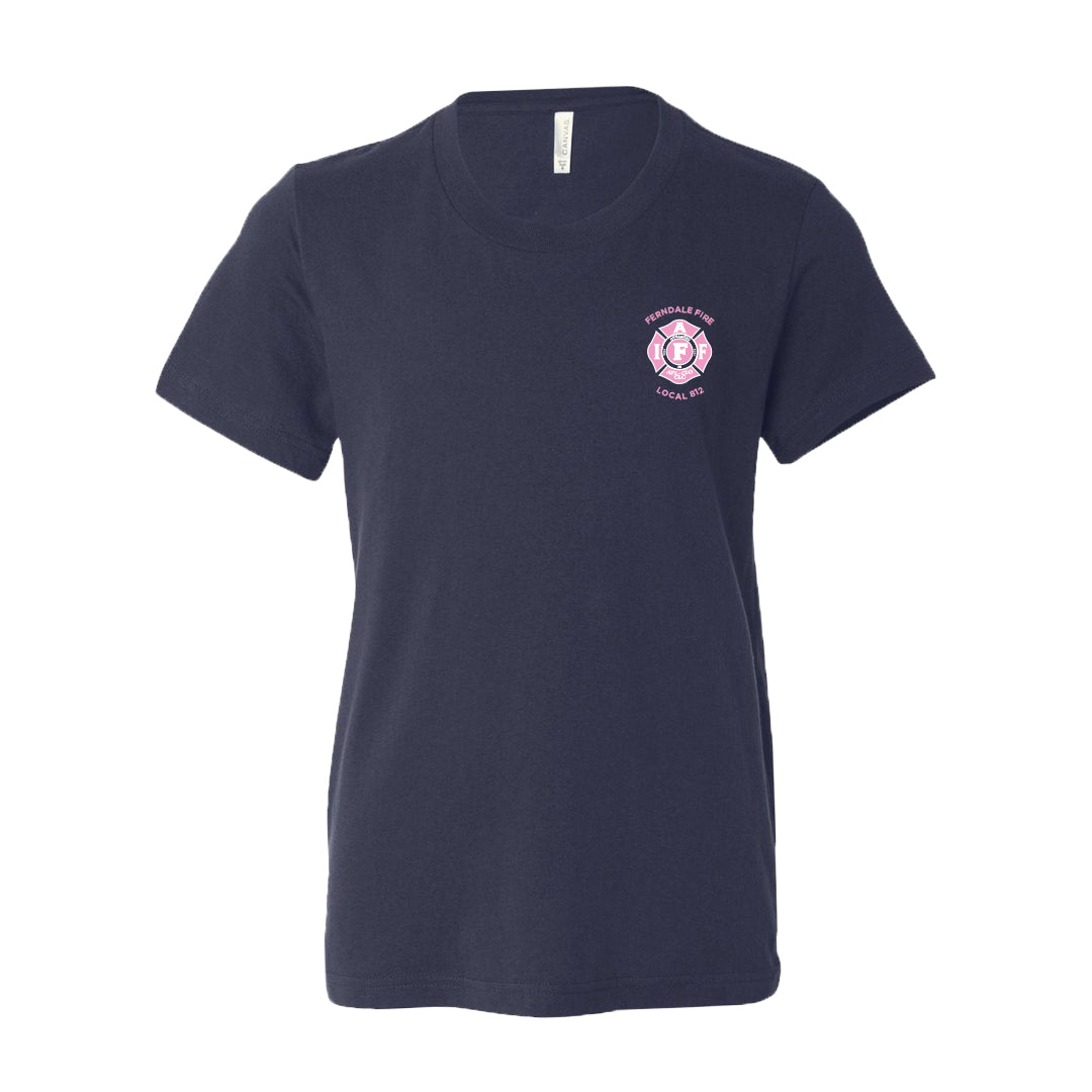 Youth AFL-CIO CLC Breast Cancer Awareness Colorway BELLA+CANVAS Jersey Tee