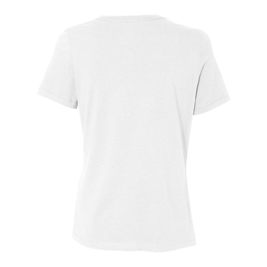 Women's Ferndale Fire Pink Ribbon White BELLA+CANVAS Jersey Tee