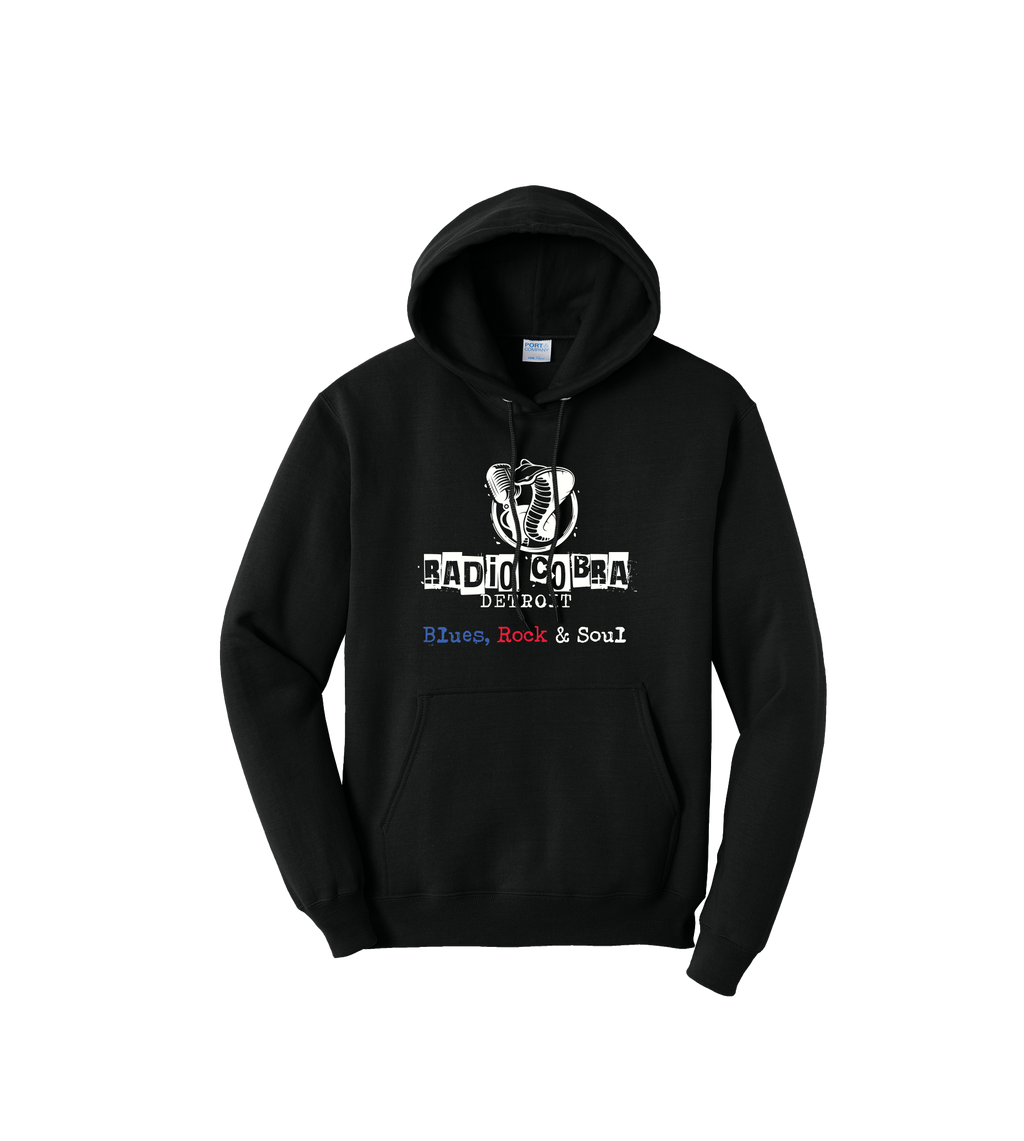 RC Blues Soul & Rock CORE FLEECE HOODIE - BLACK