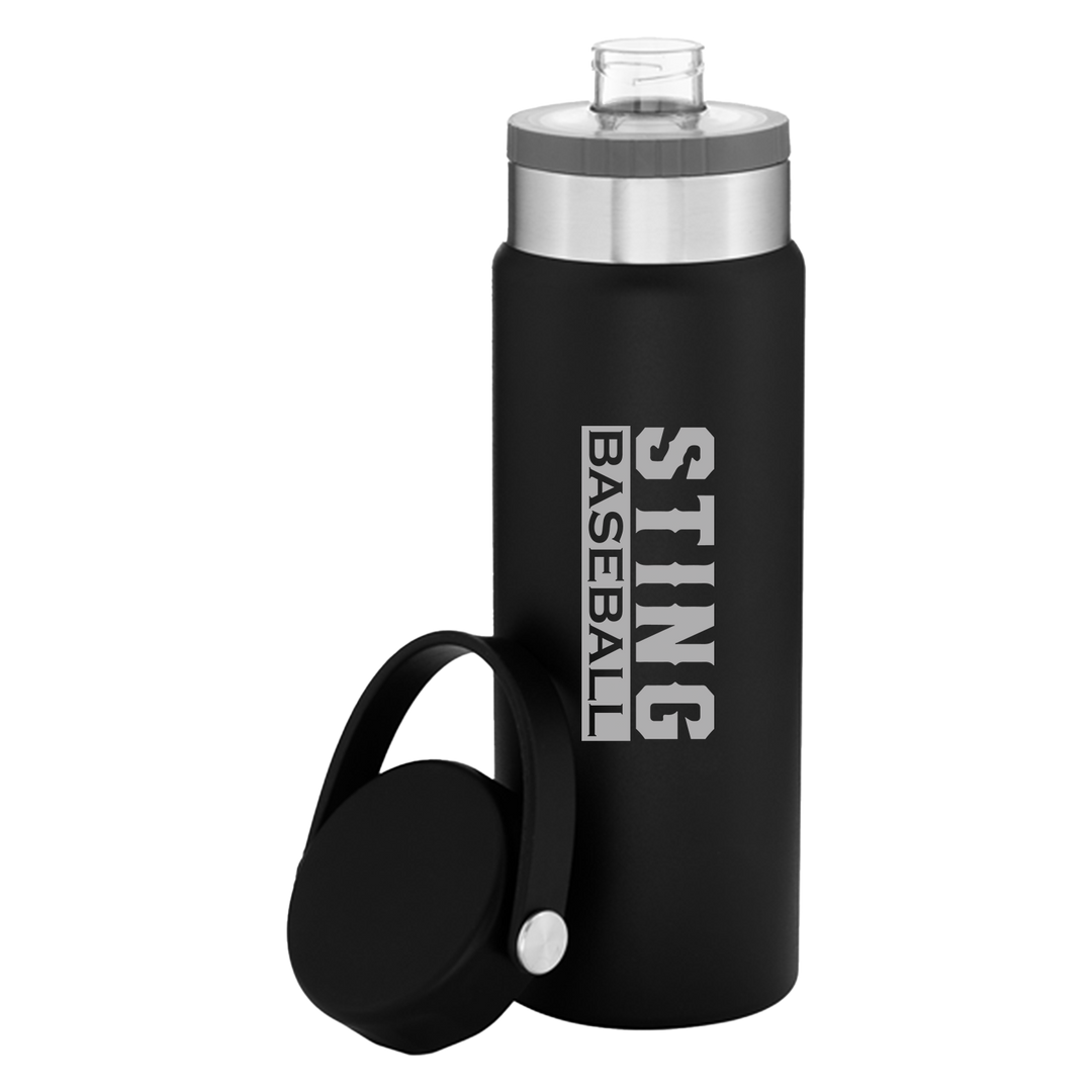 25oz STAINLESS STEEL THERMAL TUMBLER BLACK