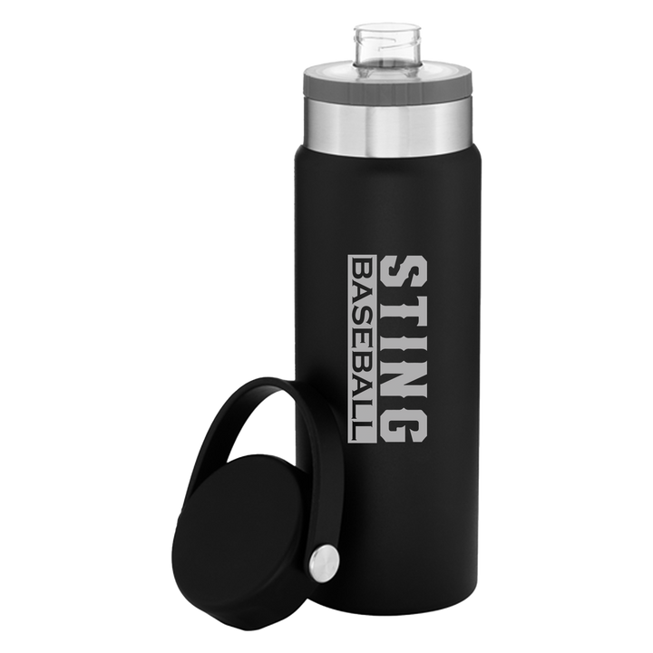 25oz STAINLESS STEEL THERMAL TUMBLER BLACK