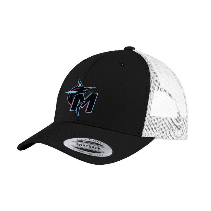 Marlins - Sport-Tek Retro Trucker Cap