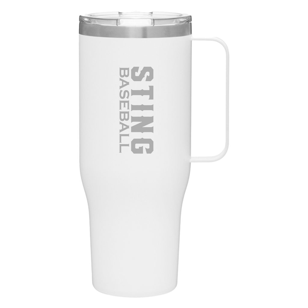 40oz STAINLESS STEEL TUMBLER WHITE - STING VERSION