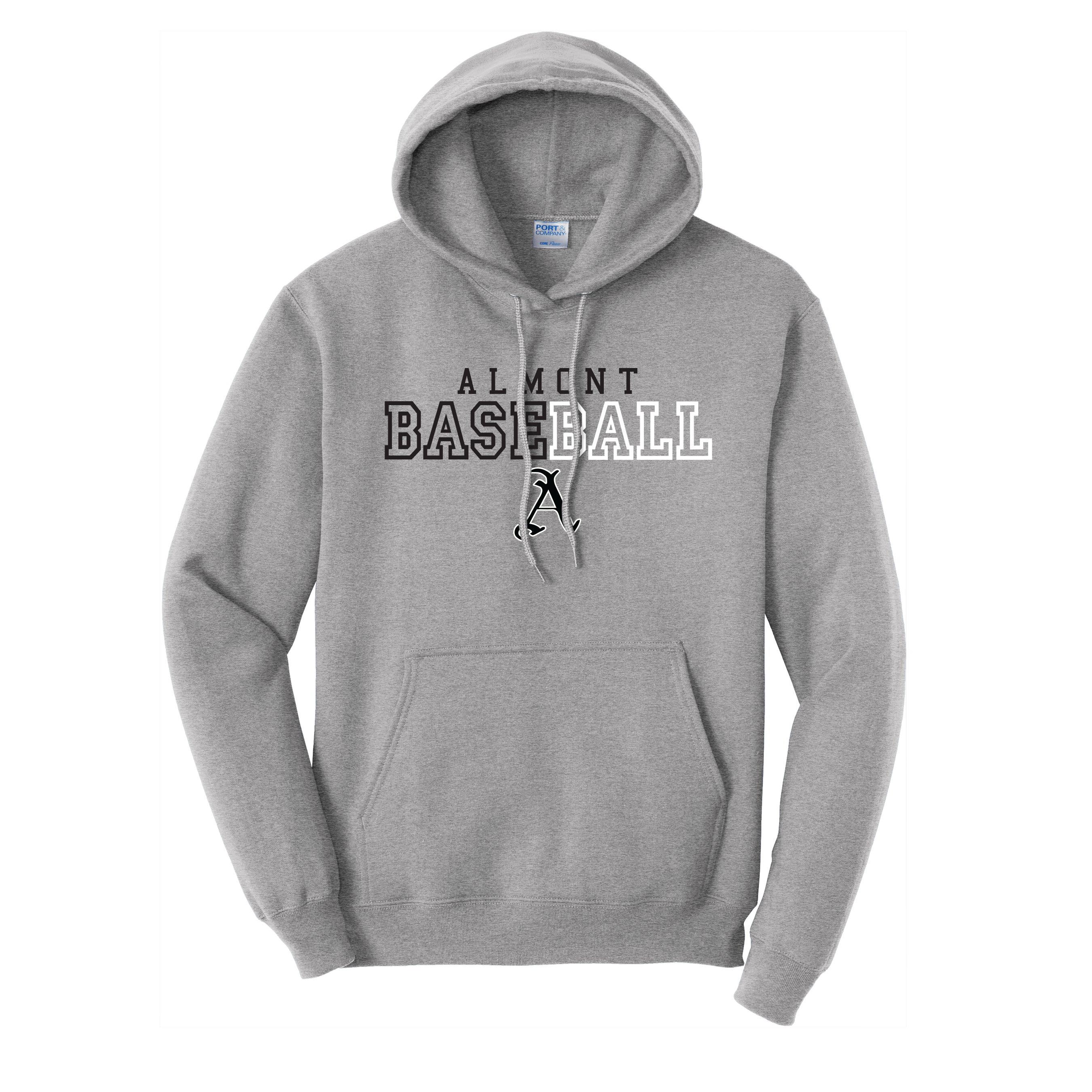 PORT & COMPANY CORE FLEECE PULLOVER HOODED SWEATSHIRT