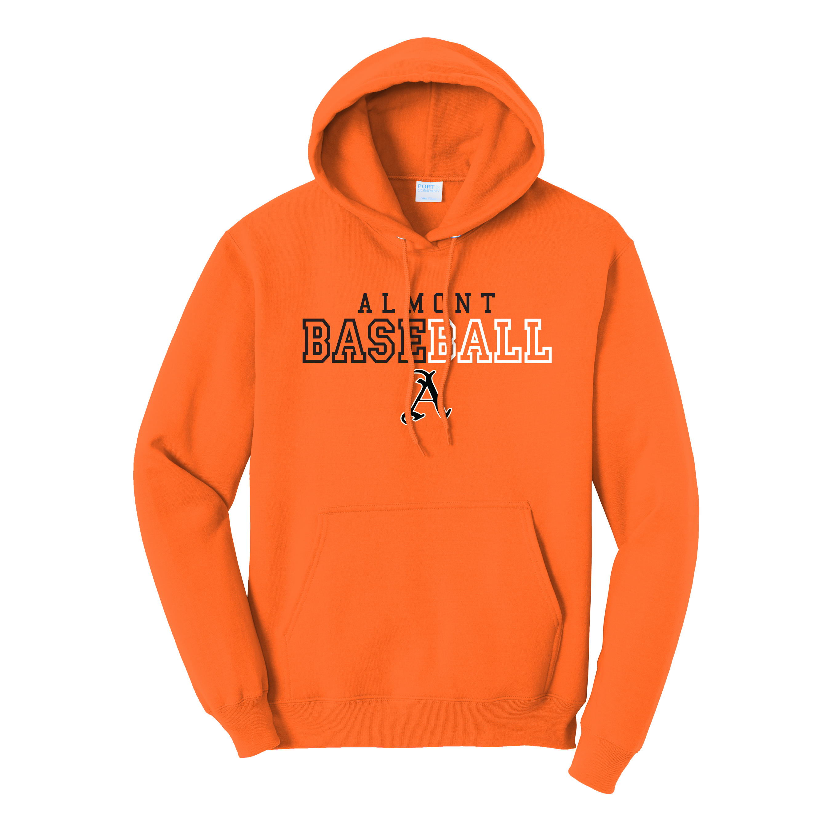 PORT & COMPANY CORE FLEECE PULLOVER HOODED SWEATSHIRT