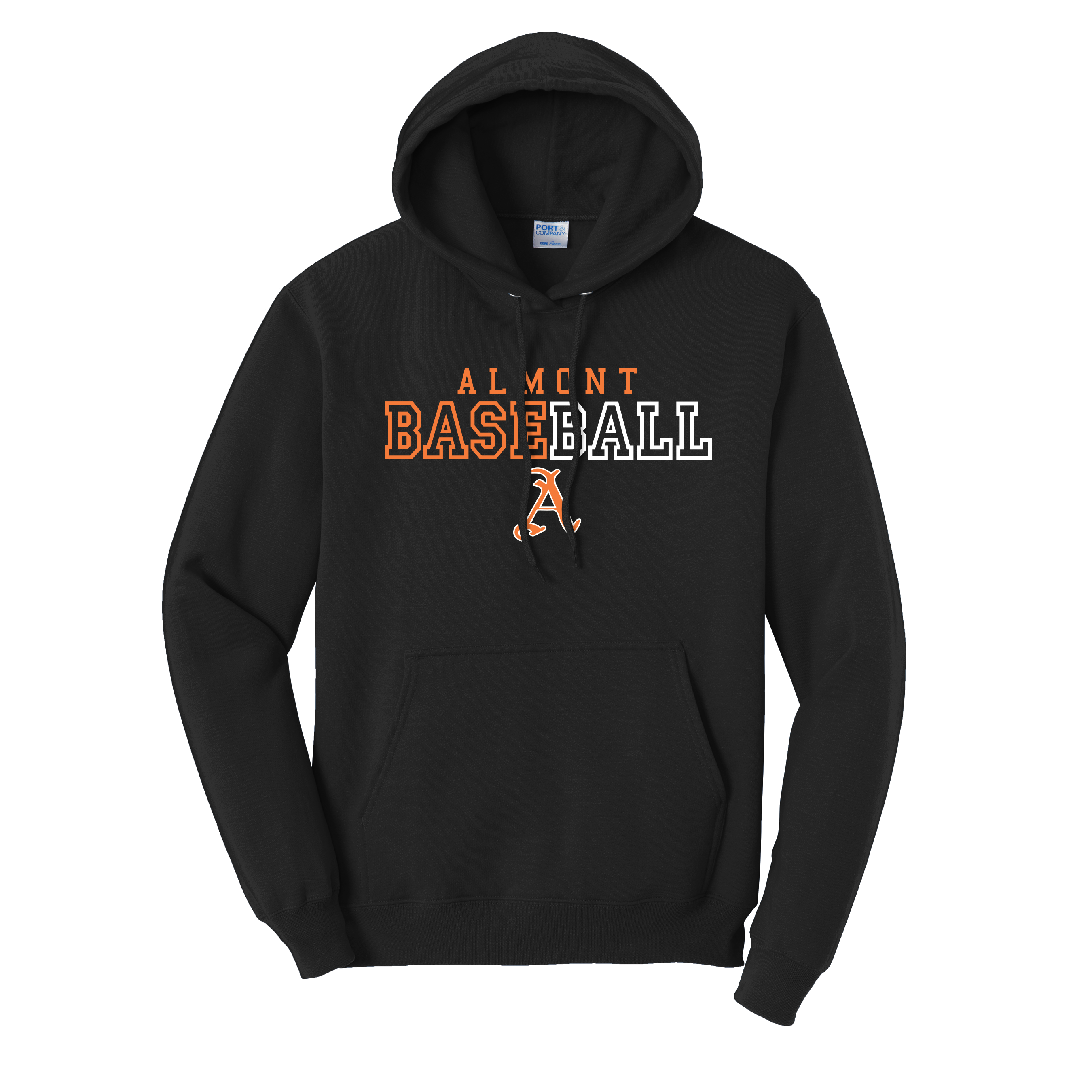 PORT & COMPANY CORE FLEECE PULLOVER HOODED SWEATSHIRT