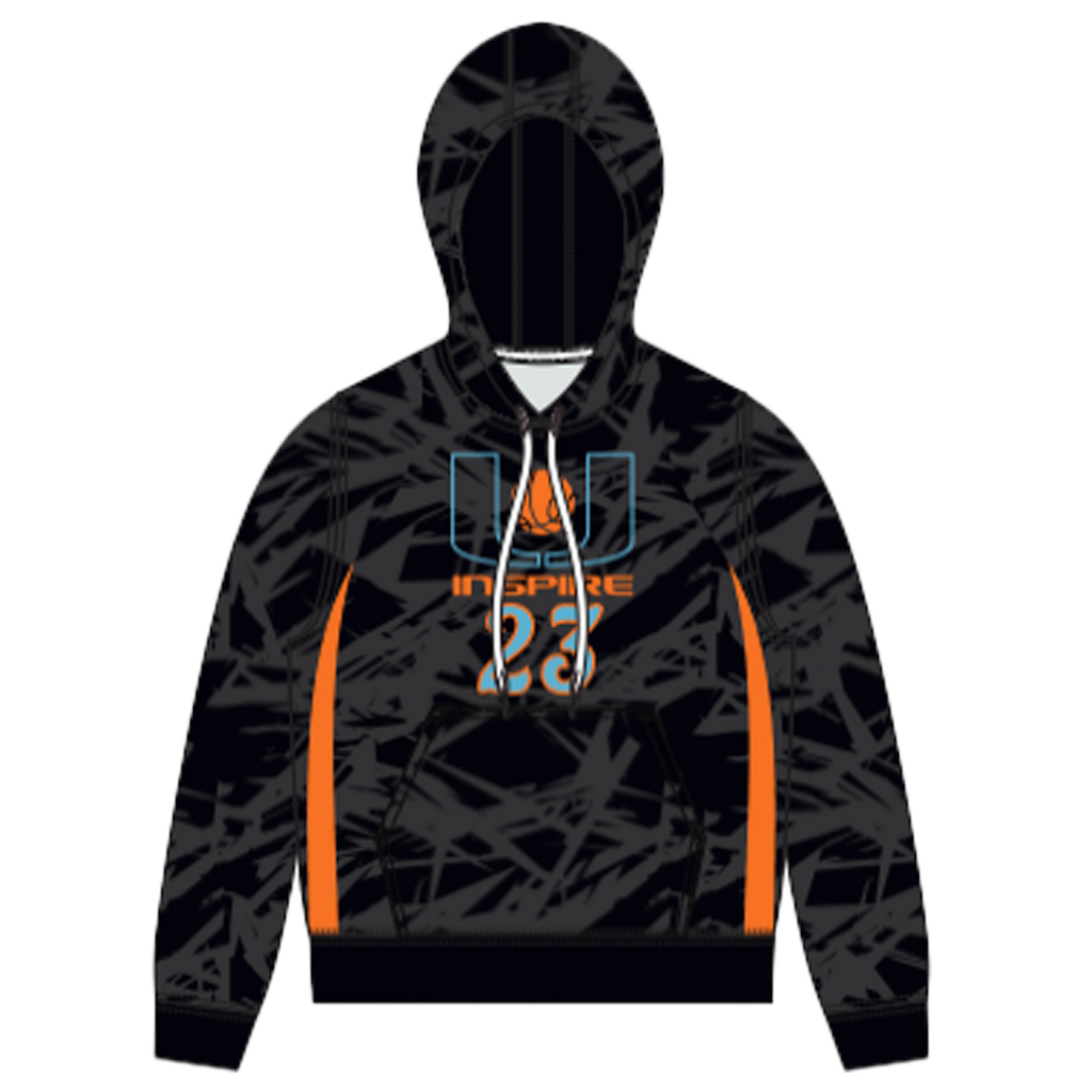 BLACK CUSTOM HOODIE FLEECE