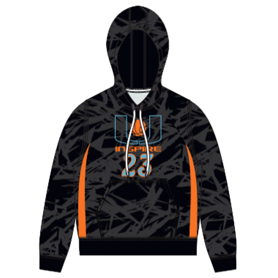 BLACK CUSTOM HOODIE FLEECE
