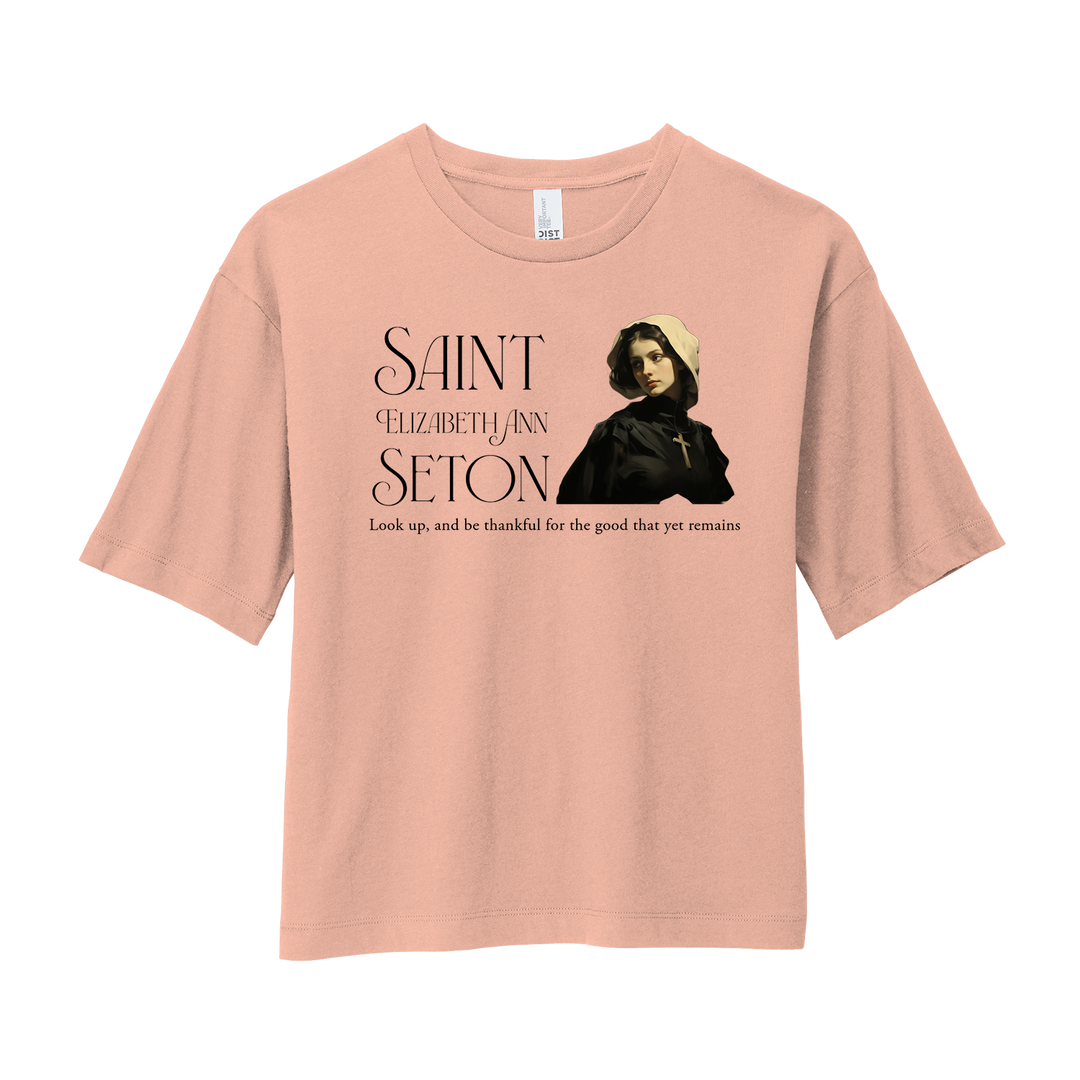WOMEN’S BOXY TEE - ST. ELIZABETH ANN SETON