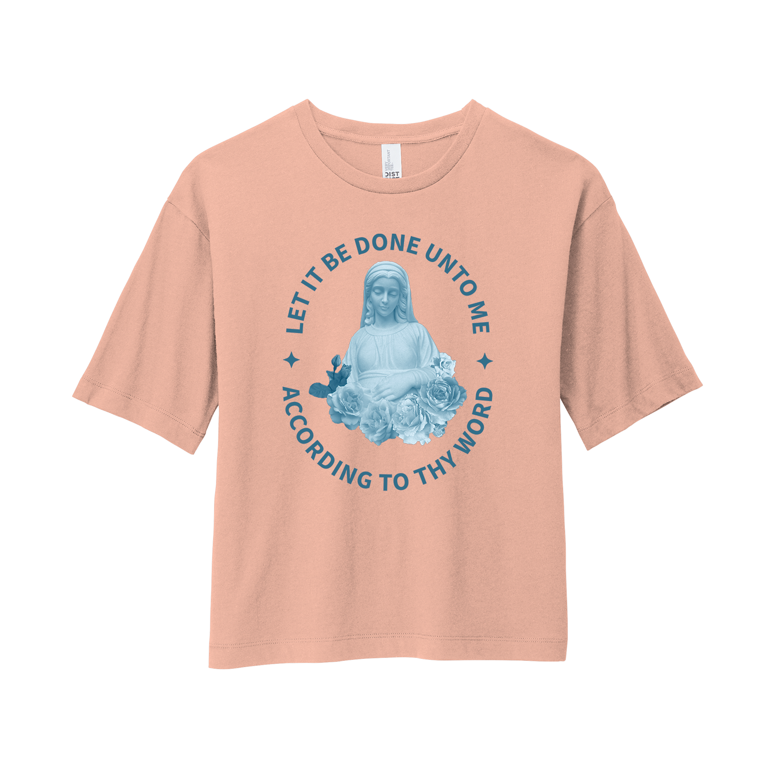 WOMEN’S BOXY TEE - LET IT BE DONE UNTO ME ACCORDING TO THY WORD