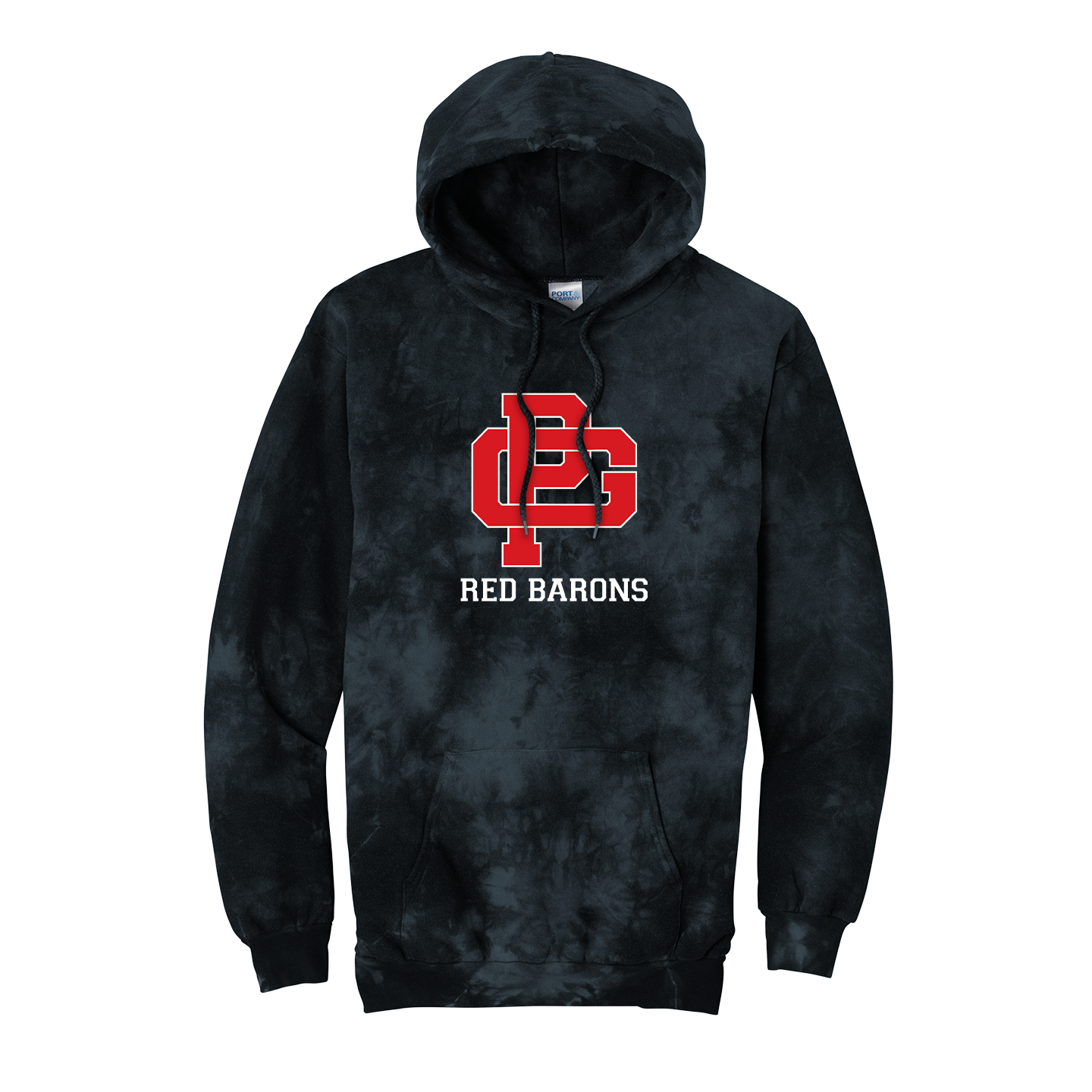 CRYSTAL TIE-DYE PULLOVER HOODIE