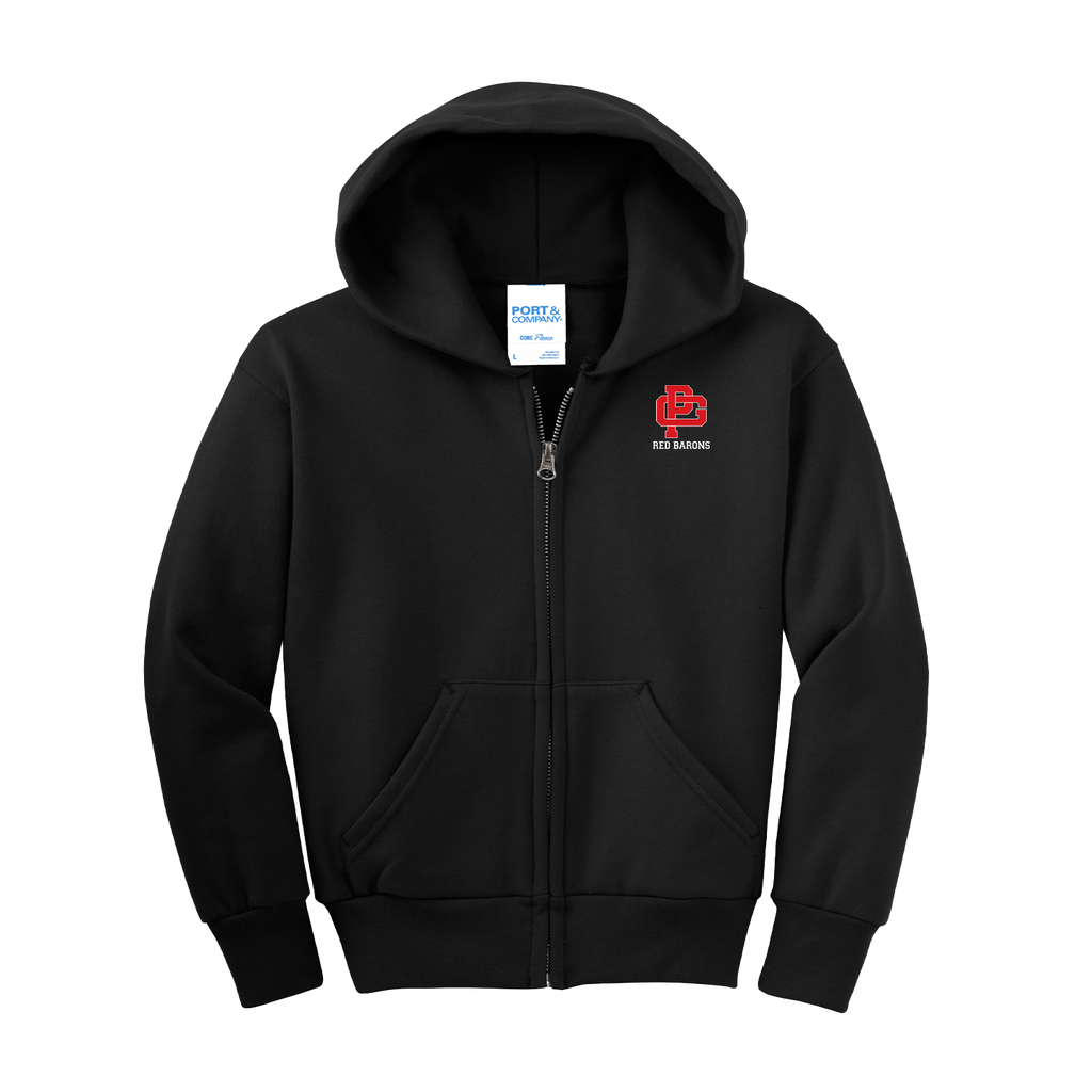 YOUTH CORE FLEECE FULL-ZIP HOODED SWEATSHIRT