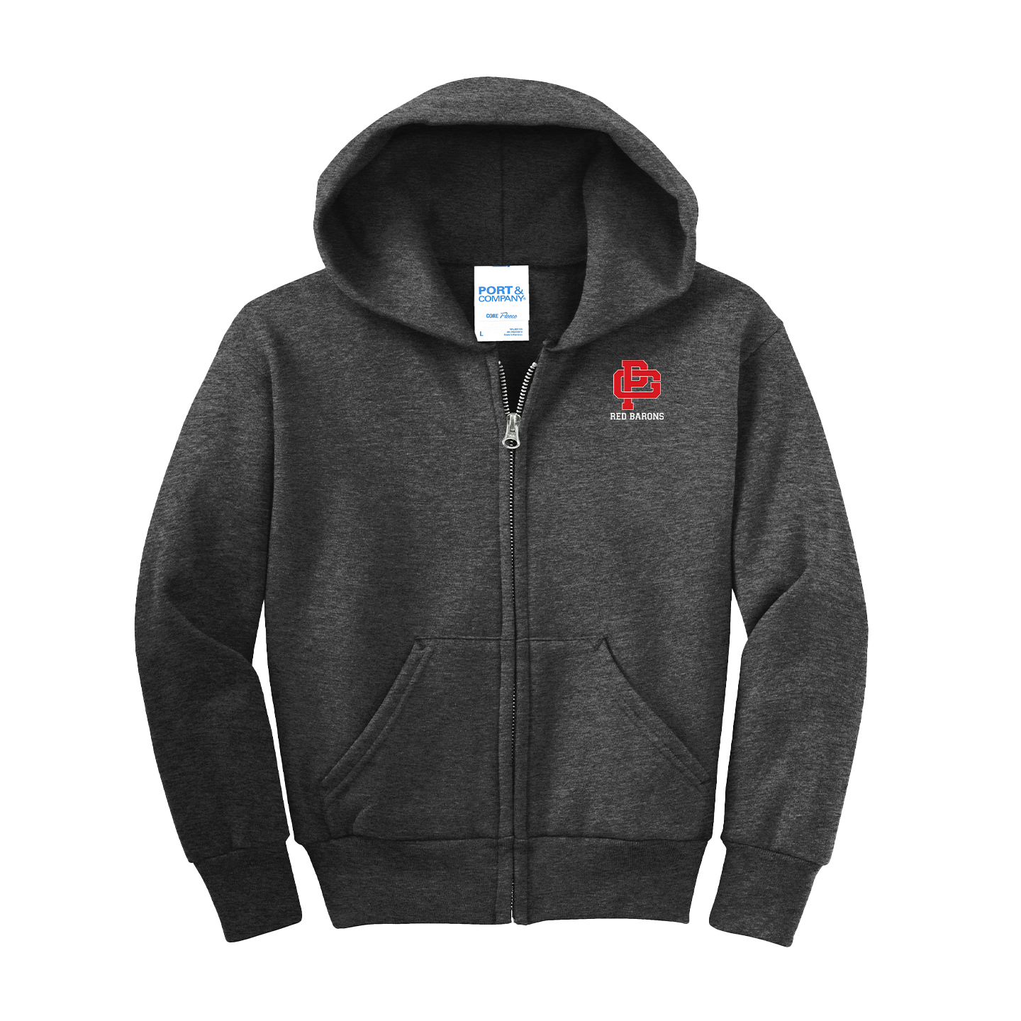 YOUTH CORE FLEECE FULL-ZIP HOODED SWEATSHIRT