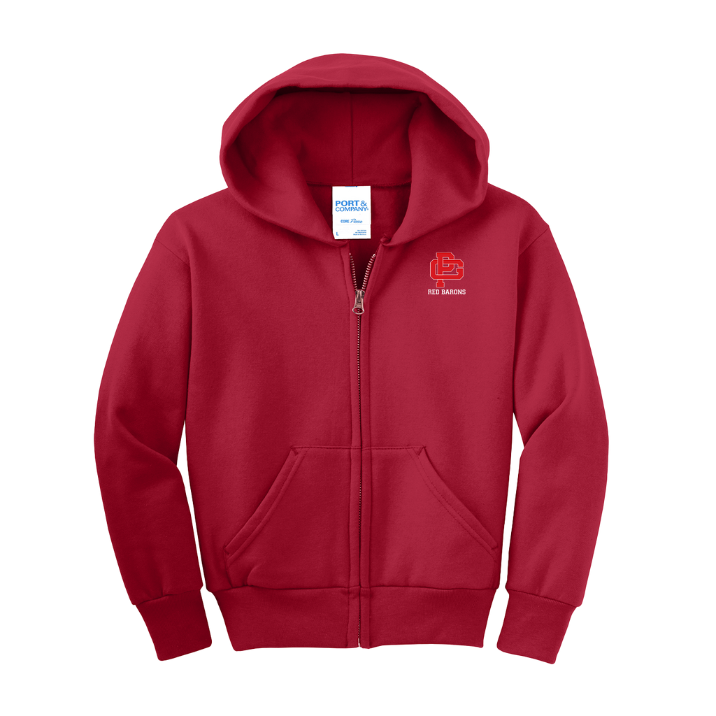 YOUTH CORE FLEECE FULL-ZIP HOODED SWEATSHIRT