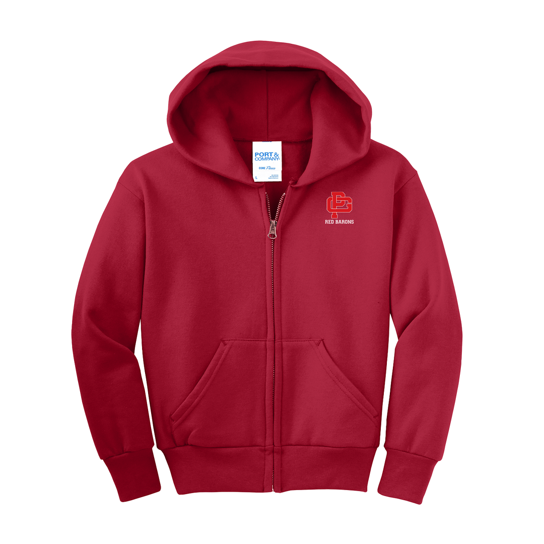 YOUTH CORE FLEECE FULL-ZIP HOODED SWEATSHIRT