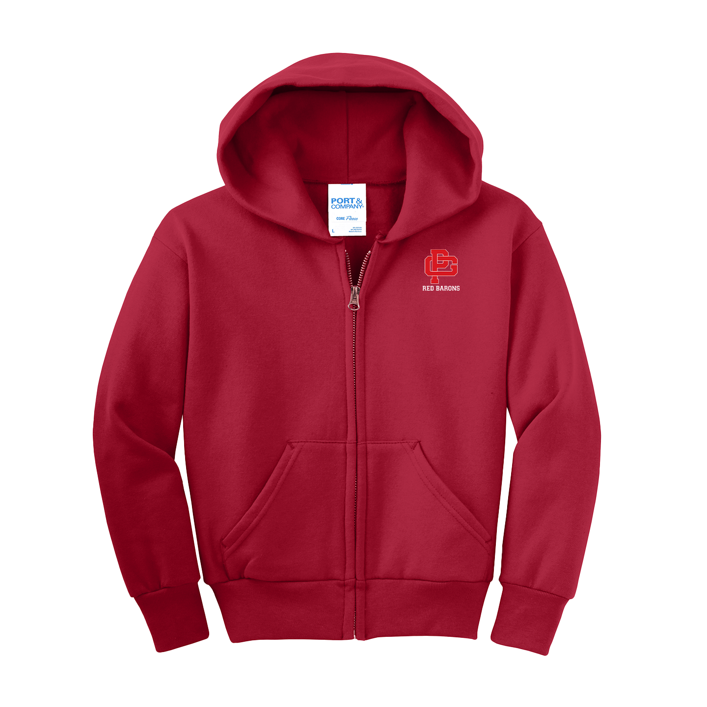 YOUTH CORE FLEECE FULL-ZIP HOODED SWEATSHIRT