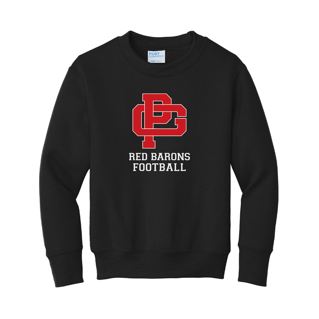 YOUTH CORE FLEECE CREWNECK SWEATSHIRT - FOOTBALL