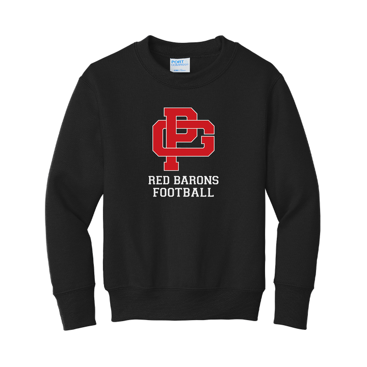 YOUTH CORE FLEECE CREWNECK SWEATSHIRT - FOOTBALL