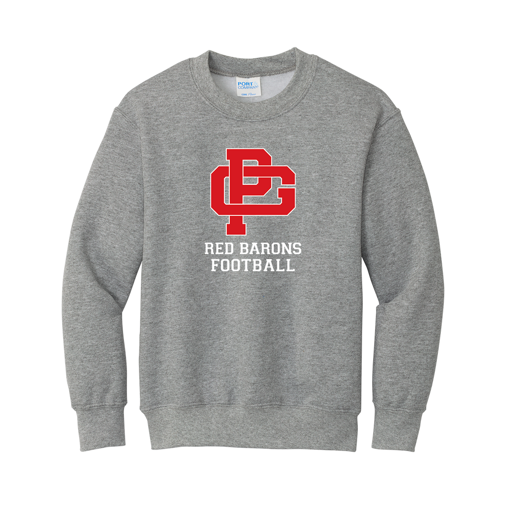 YOUTH CORE FLEECE CREWNECK SWEATSHIRT - FOOTBALL