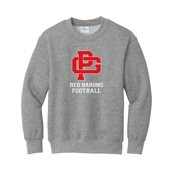 YOUTH CORE FLEECE CREWNECK SWEATSHIRT - FOOTBALL