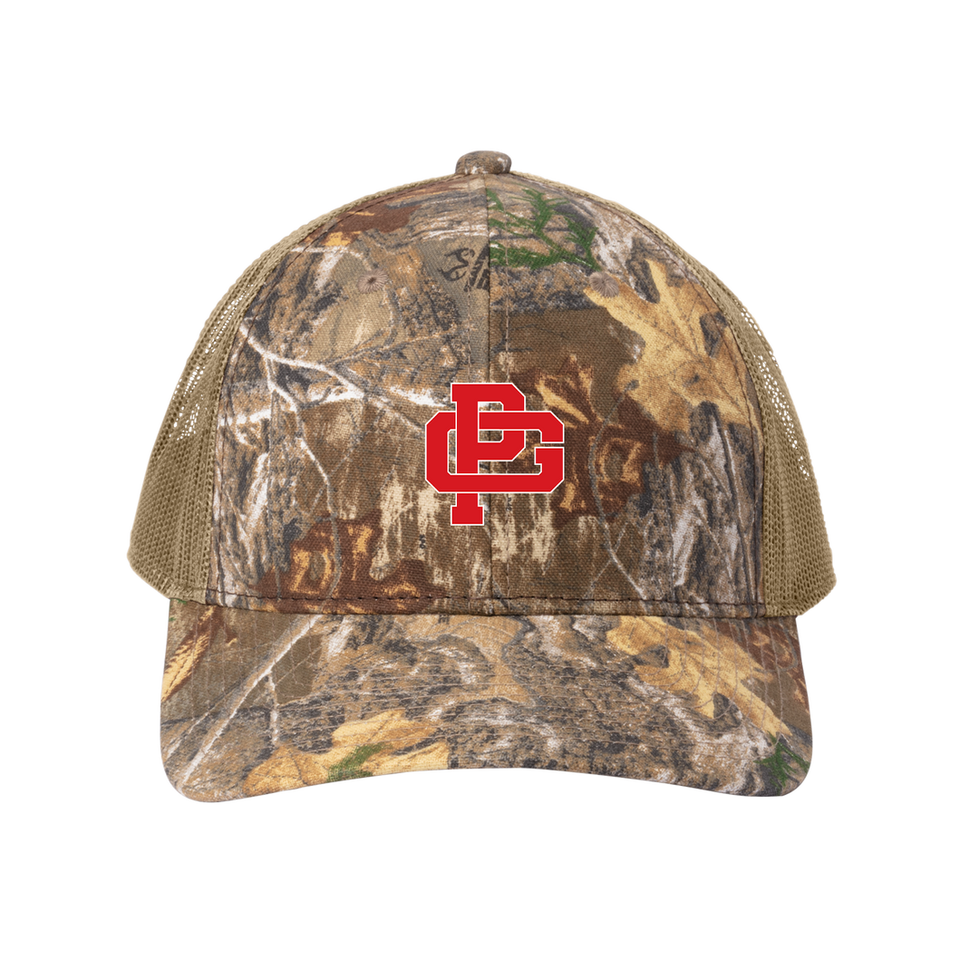 RUSSELL OUTDOORS CAMO SNAPBACK TRUCKER CAP