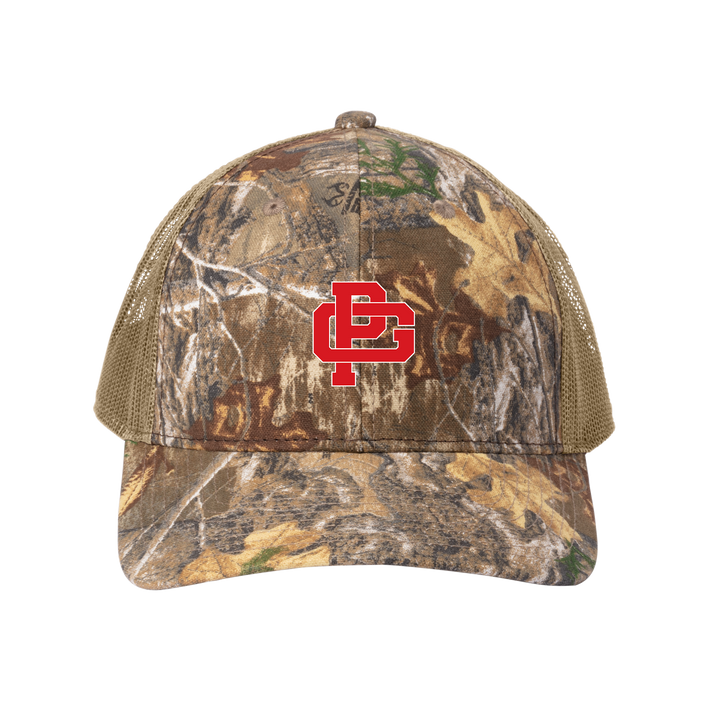 RUSSELL OUTDOORS CAMO SNAPBACK TRUCKER CAP