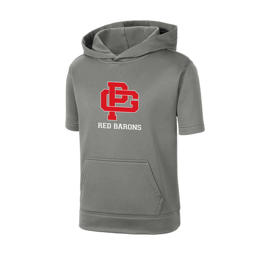 SPORT-TEK YOUTH FLEECE SHORT SLEEVE PULLOVER