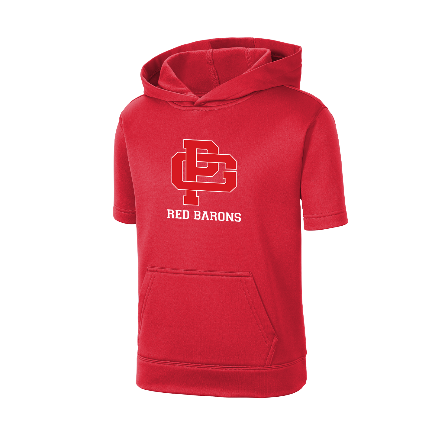 SPORT-TEK YOUTH FLEECE SHORT SLEEVE PULLOVER