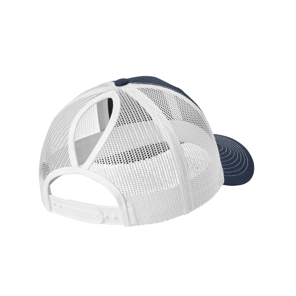 PORT AUTHORITY SNAPBACK PONYTAIL TRUCKER CAP