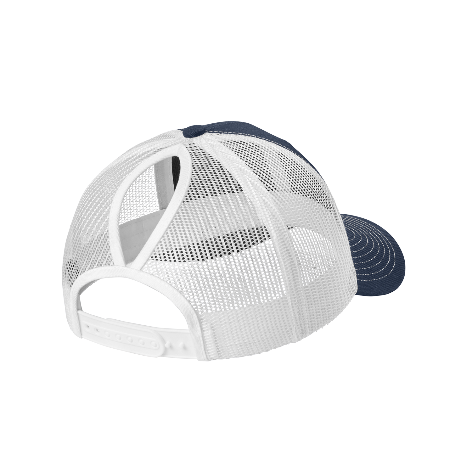 PORT AUTHORITY SNAPBACK PONYTAIL TRUCKER CAP