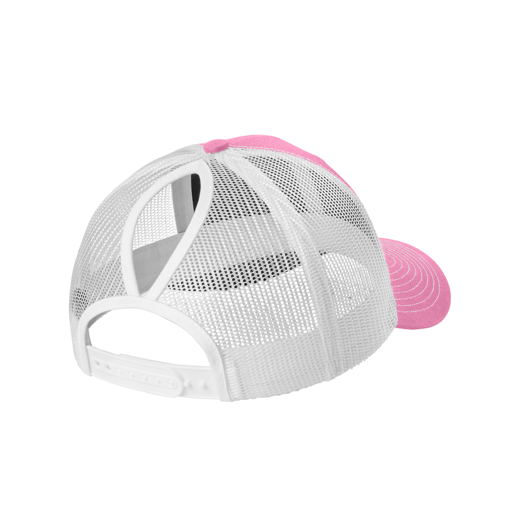 PORT AUTHORITY SNAPBACK PONYTAIL TRUCKER CAP