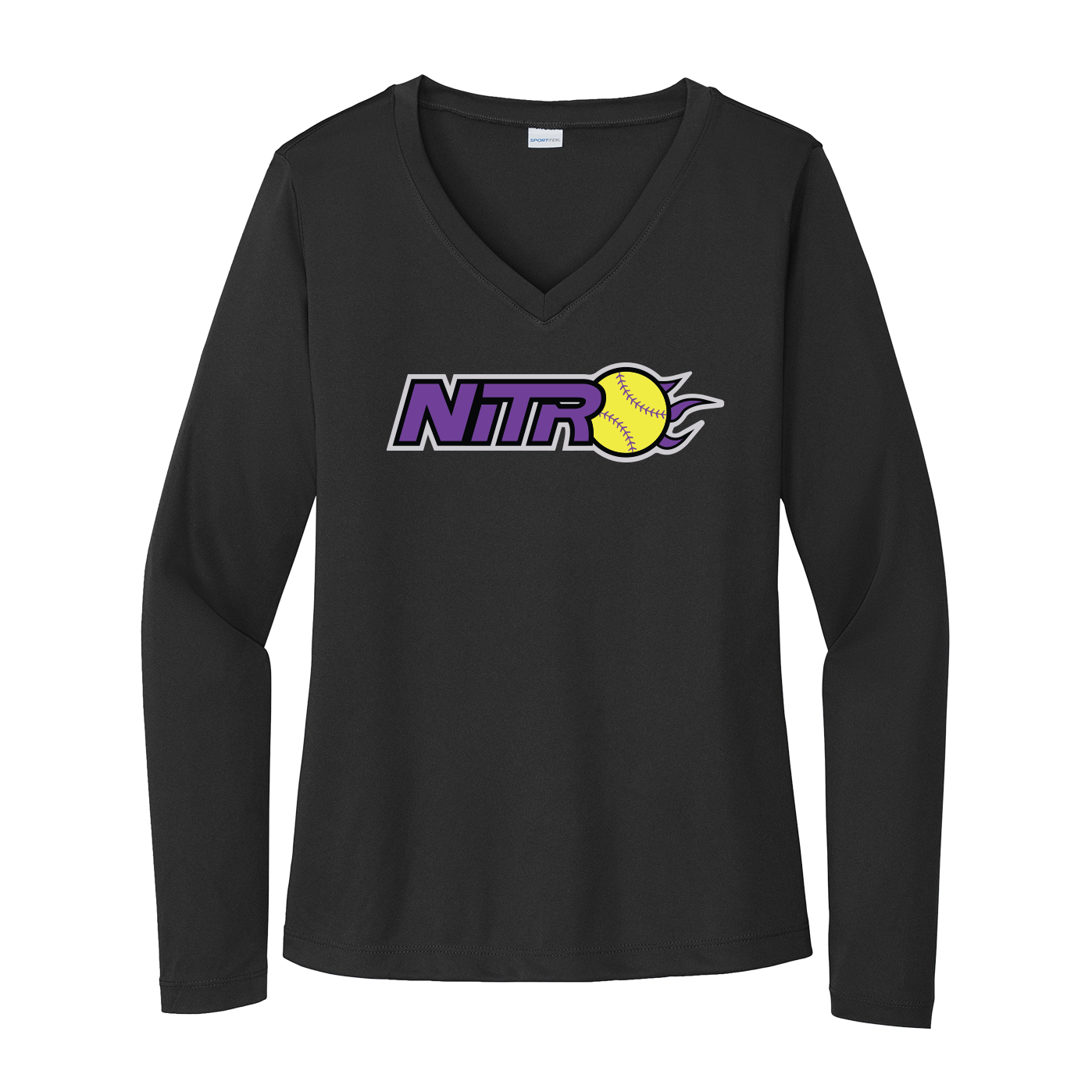 Sport-Tek® Women's Long Sleeve PosiCharge® Competitor™ V-Neck Tee