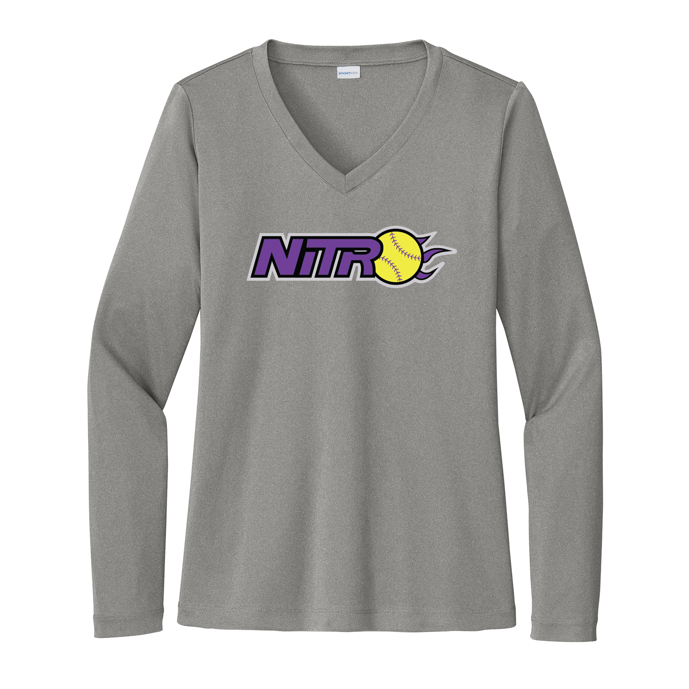 Sport-Tek® Women's Long Sleeve PosiCharge® Competitor™ V-Neck Tee
