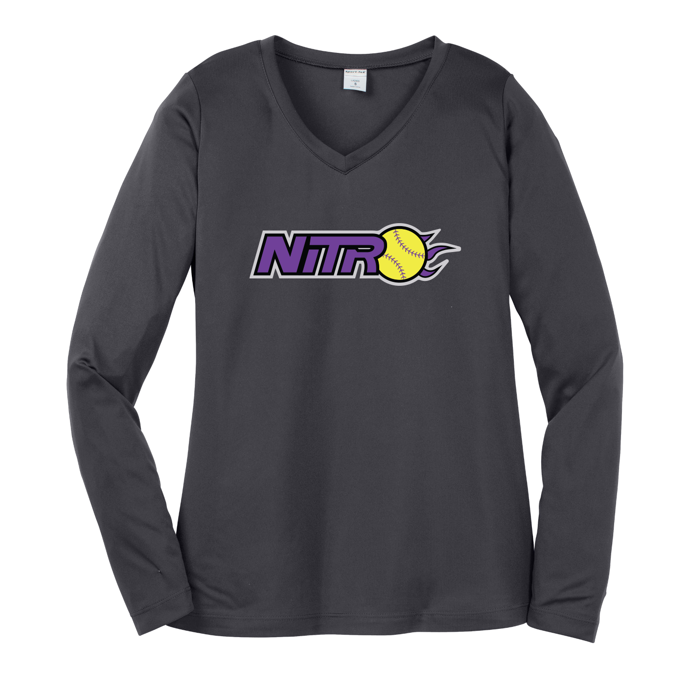 Sport-Tek® Women's Long Sleeve PosiCharge® Competitor™ V-Neck Tee