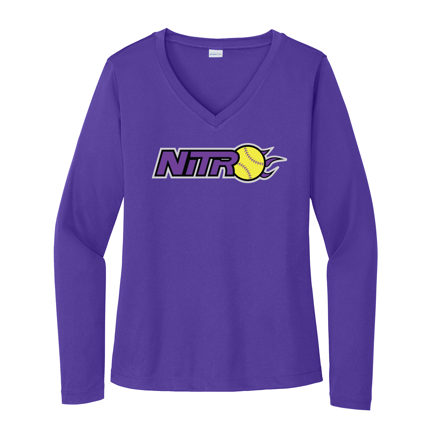 Sport-Tek® Women's Long Sleeve PosiCharge® Competitor™ V-Neck Tee